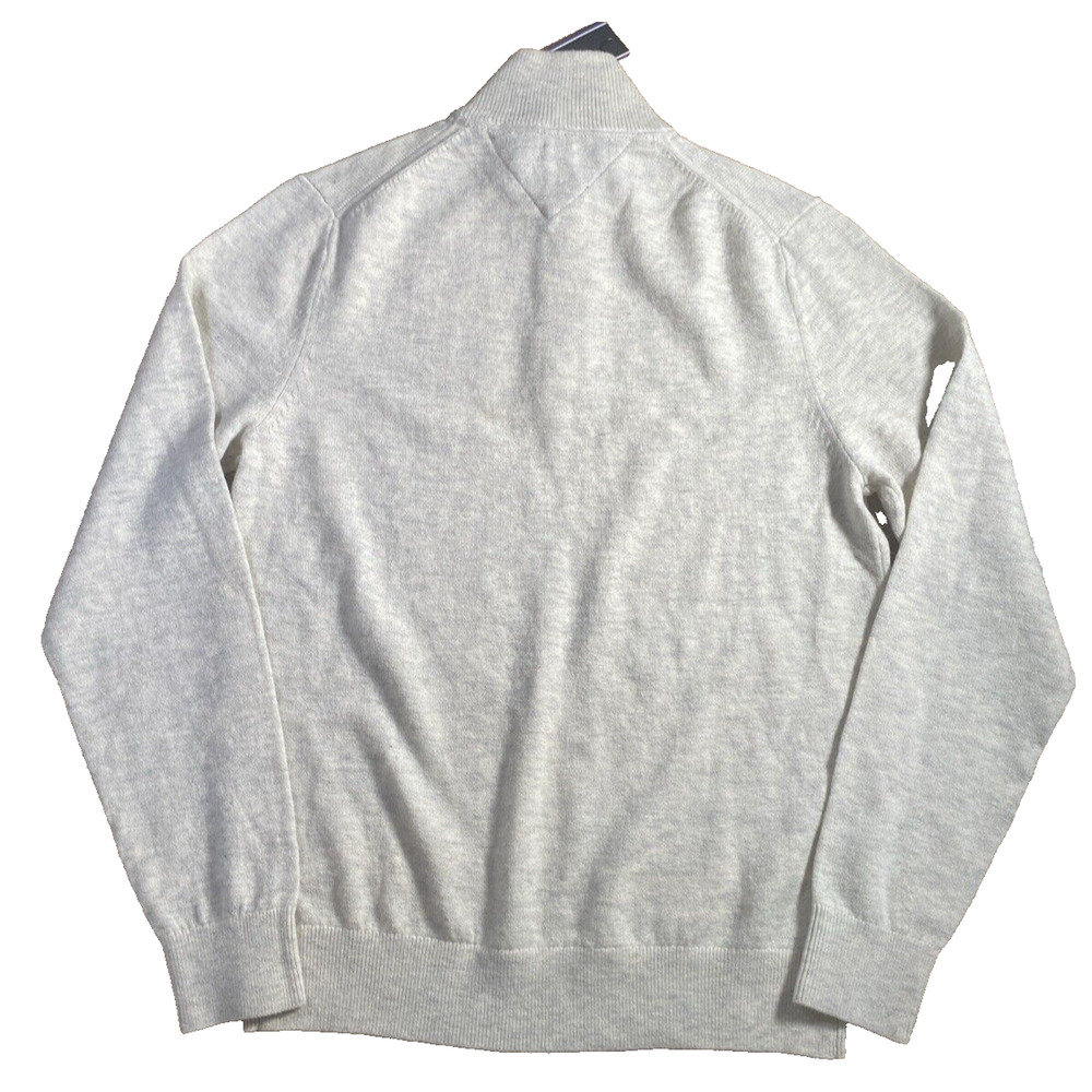 Tommy Hilfiger Cream Zip-Up Sweater - Picture 5 of 9